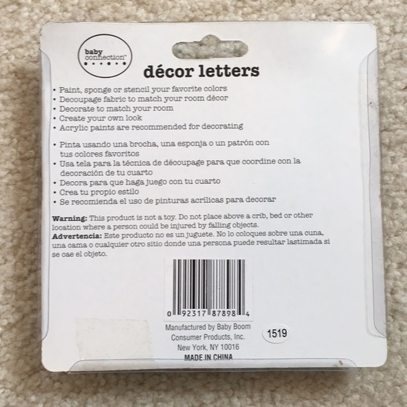 ✨2xHP✨ NIB M decor letter - Picture 2 of 2